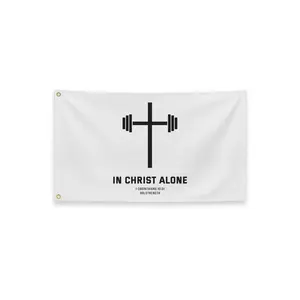 Stunning Christian Flag Decor - Home & Church Banner, Party Decoration Supply for White Room Home Decor