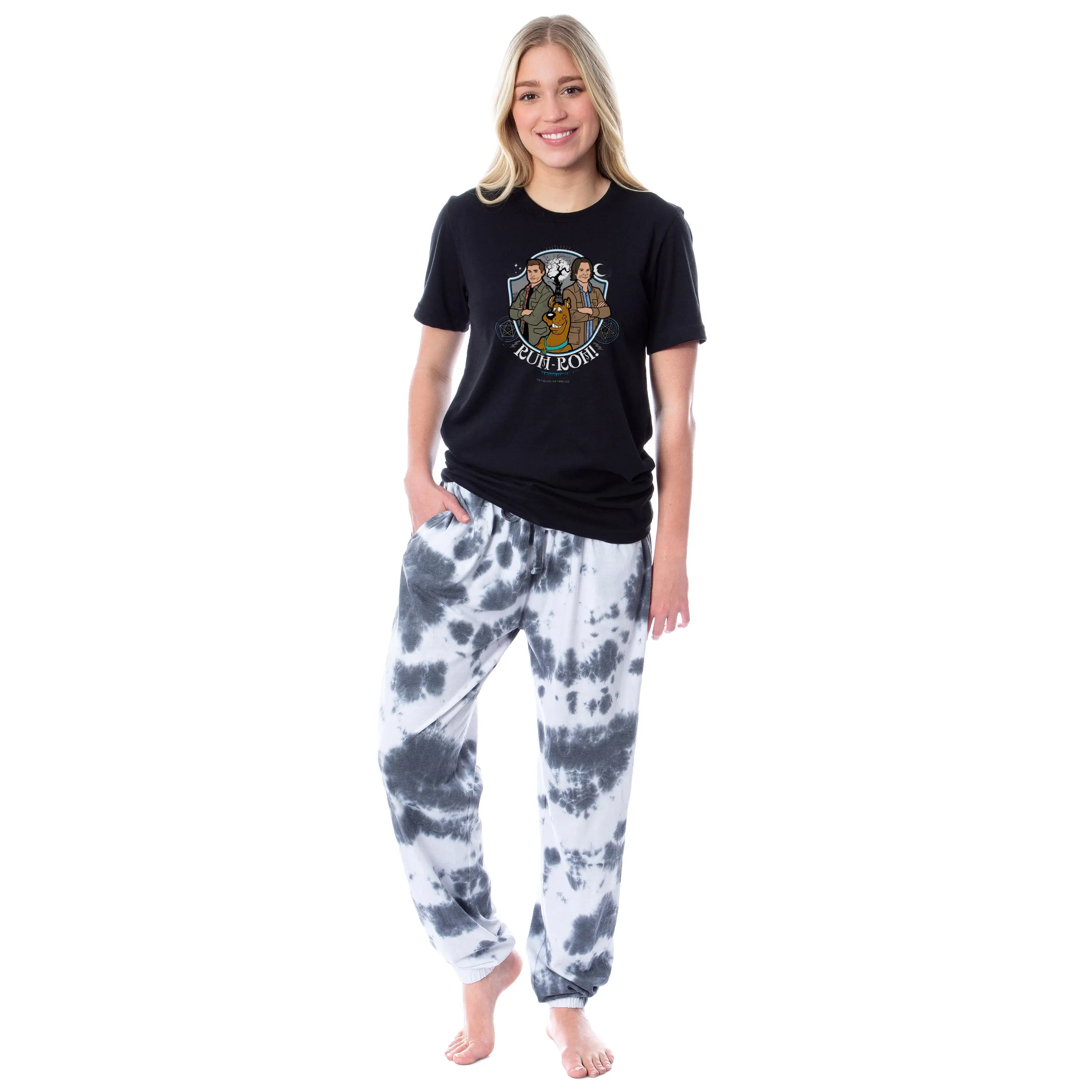 Supernatural Womens' Scoobynatural Ruh-Roh! Character Sleep Pajama Set