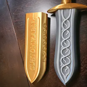 customizable dungeons & dragons dice holding dagger