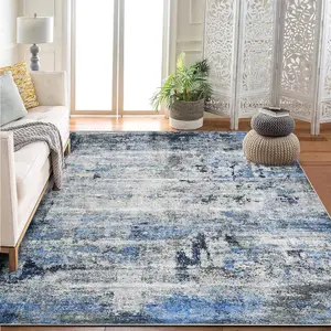 Gaomon 5x7ft (152x213cm) Large Washable Area Rug - Non-Slip, Stain-Resistant, Low-Pile Indoor Carpet for Living Room Decor, Bedroom