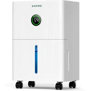 ZAFRO Dehumidifiers for Home and Basement with Drain Hose, Ultra Quiet 41dB, Energy Saving Max 21 Pints Dehumidifier with Auto or Manual Drainage, Auto Defrost, Three Modes, Dry Clothes, 24Hrs Timer