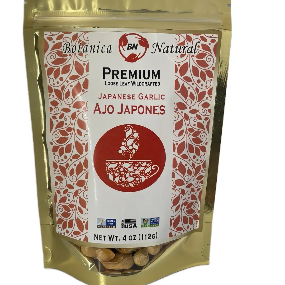 BN Japanese Garlic  Organic,Non GMO,Vegan, Gluten Free Delicious Flavor Spicy Pcs 112g