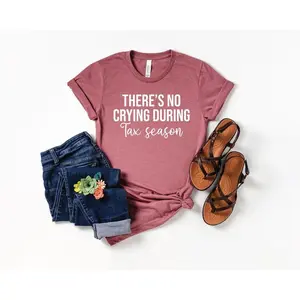 There's no crying during tax season, Tax Season shirt, Gift for CPA, Accountant shirt, Accountant Gift, Data Analyst Shirt, Funny CPA tee
