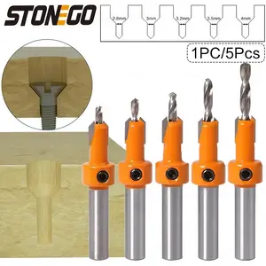 Countersink Drill Bit Set, Woodworking Tool, Counterbore Drilling Tool, Countersunk Woodworking Tool, Hardware, Cutting, Tools for Mechanics, Power Tool, Drill Bits Set, Drill Bit Kit