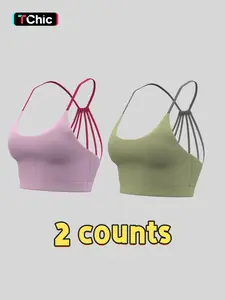 Women's Patchwork Print Sports Bra, Casual Comfortable Breathable Racerback Crop Sports Top for Yoga Gym Workout, Ladies Sportswear for All Seasons, Activewear, Yoga Clothes, Fitness Clothes