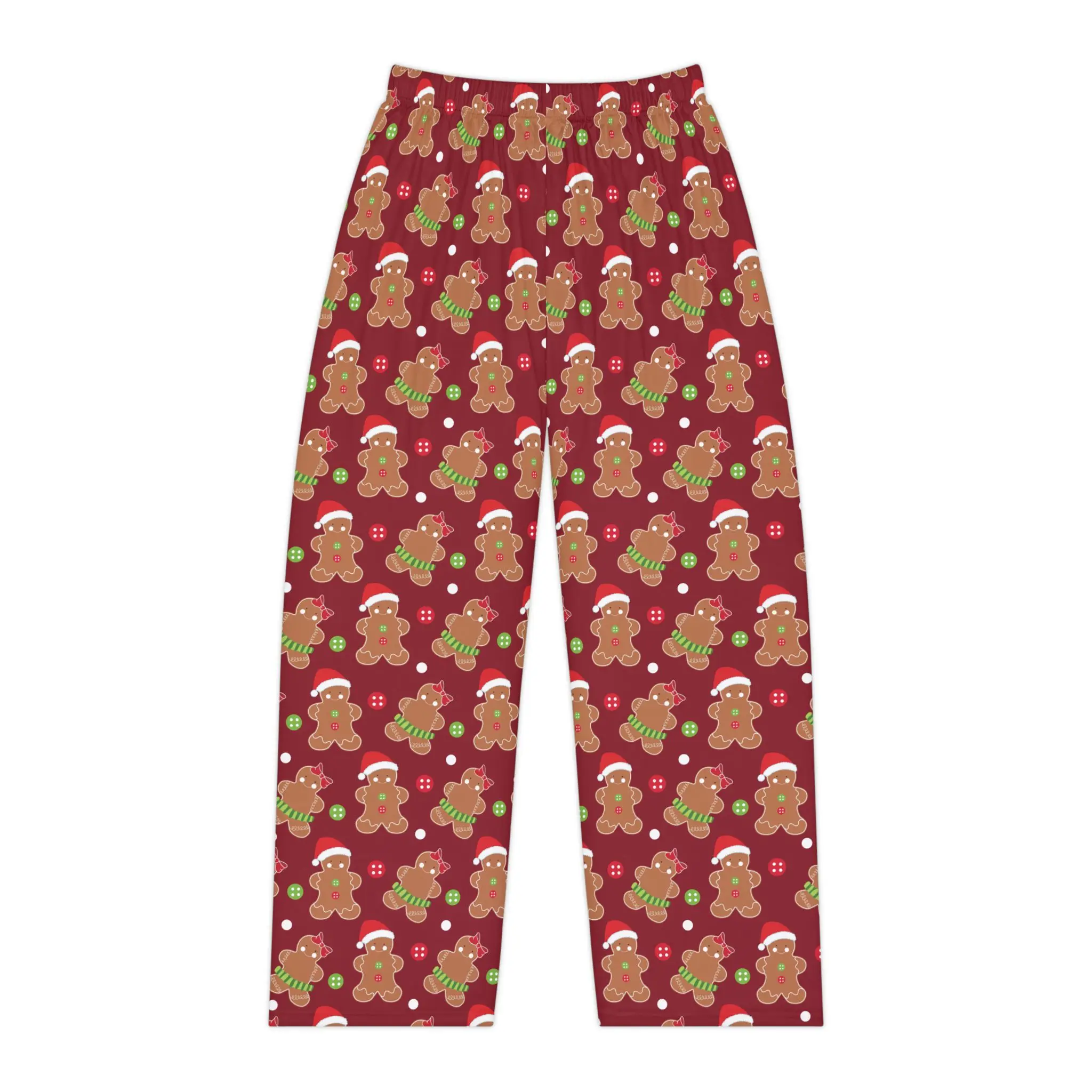 Gingerbread Cookie Women's Pajama Pants, Holiday Lounge Sleepwear, Christmas PJ Bottoms, Festive Nightwear Gift, Comfy Winter Lounge Pants