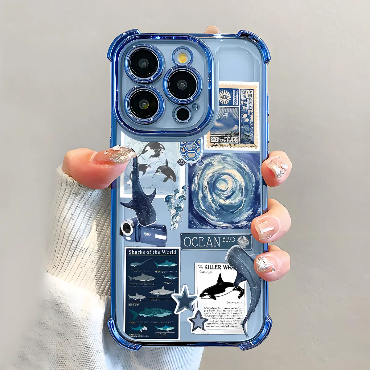 Whale Shark Pattern Phone Case, Electroplated Cover with Airbag Shockproof Slim Soft TPU Cover for iPhone X 11 12 13 14 15 16 17 Pro Max Plus Air Girl Durable phone cases iphone 17 pro max cases girls