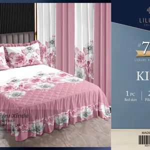 Luxury 7Pcs King Size Bed Sheets Set - Soft Comfortable Material & Easy Maintenance - Perfect for Any Bedroom Decor