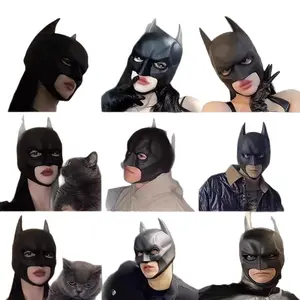 Batman Catwoman Latex Mask Headgear DC Movie Cosplay Merchandise Halloween