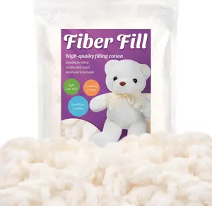 2.12oz Combed Cotton Filling, High Resilience Cotton Stuffing, Stuffing for Stuffed ,  Pillow Stuffing for Small Stuffed Cushions Crochet DIY Crafts
