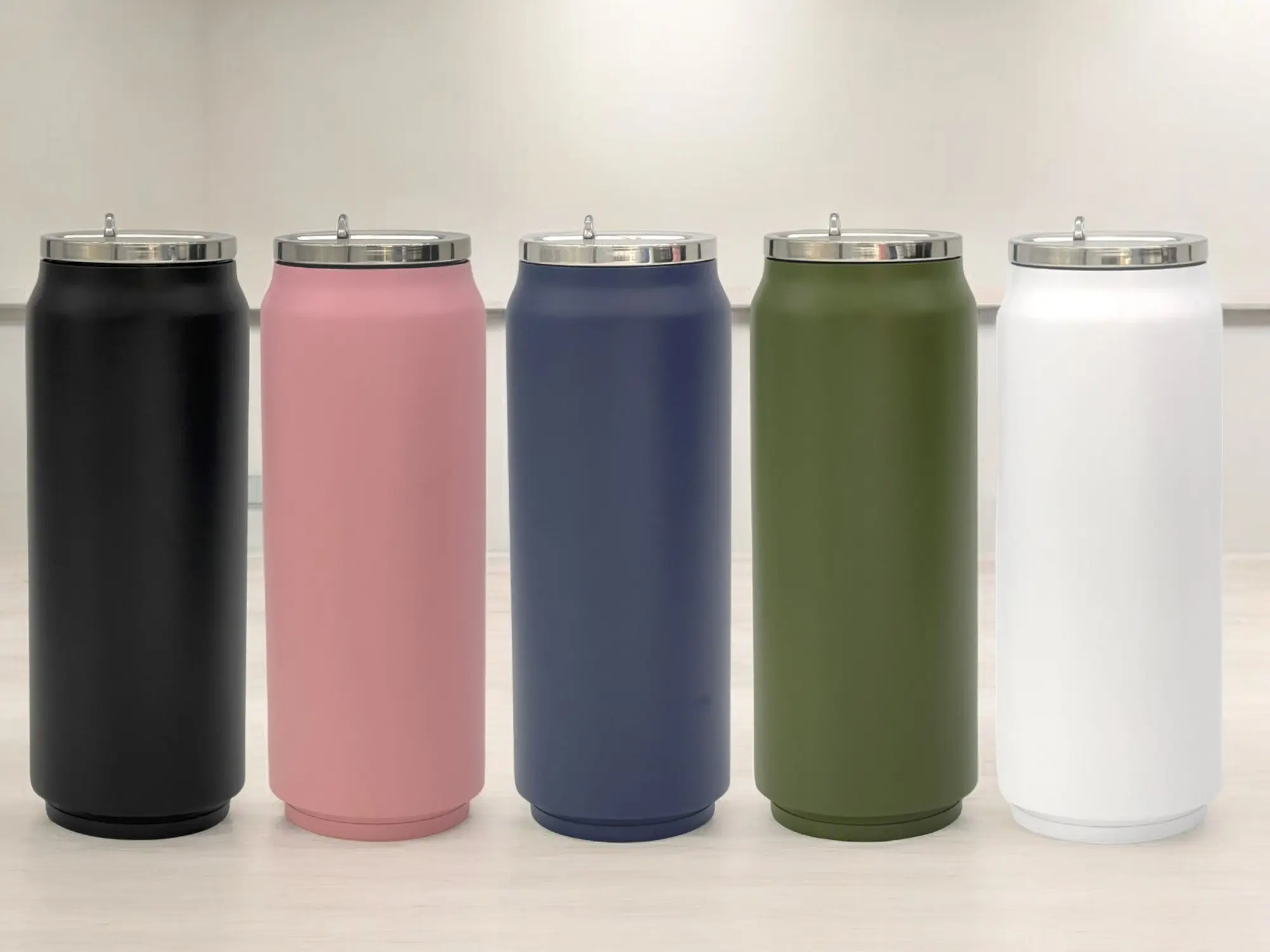 17oz Stainless Steel Tumblers, Screw On Lid with Straw, Double Wall Insulated Drinkware Flasks Bottle tumbler cup sport bottle