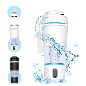 Hydrogen Water Bottle Portable Generator with Pem SPE Tech 3Min Quick Electrolysis Reusable Leakproof Insulated Straw Cup Drinkware Mug Refillable Reservoir