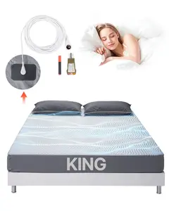 Grounding Sheets King Size Fitted Sheet With 95% Cotton And 5% Silver Fiber For Earthing, Antistatic Sleep Bedding, Hypoallergenic, Breathable, Durable Natural Material, Easy Care, Comfort Oriented Design