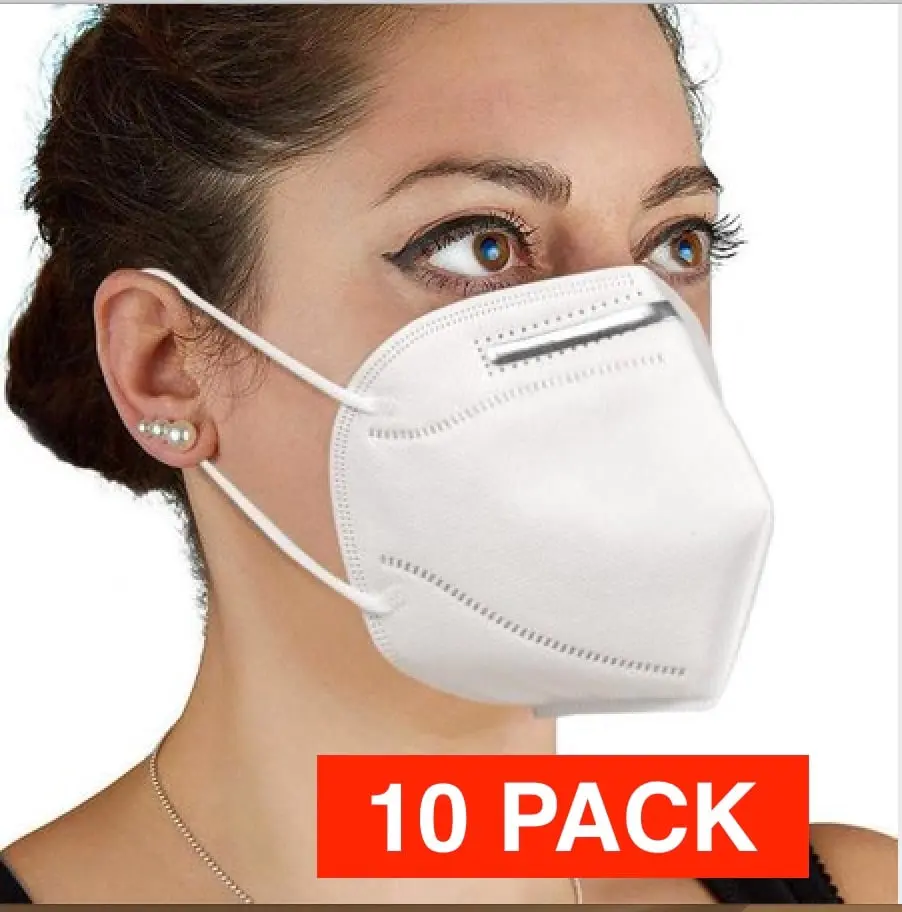 212 MAIN High-Quality Barrier Mask with Earloop, Protective Face Covering for Costumes, Fencing, and Outdoor Sports, 10-Pack, Highquality