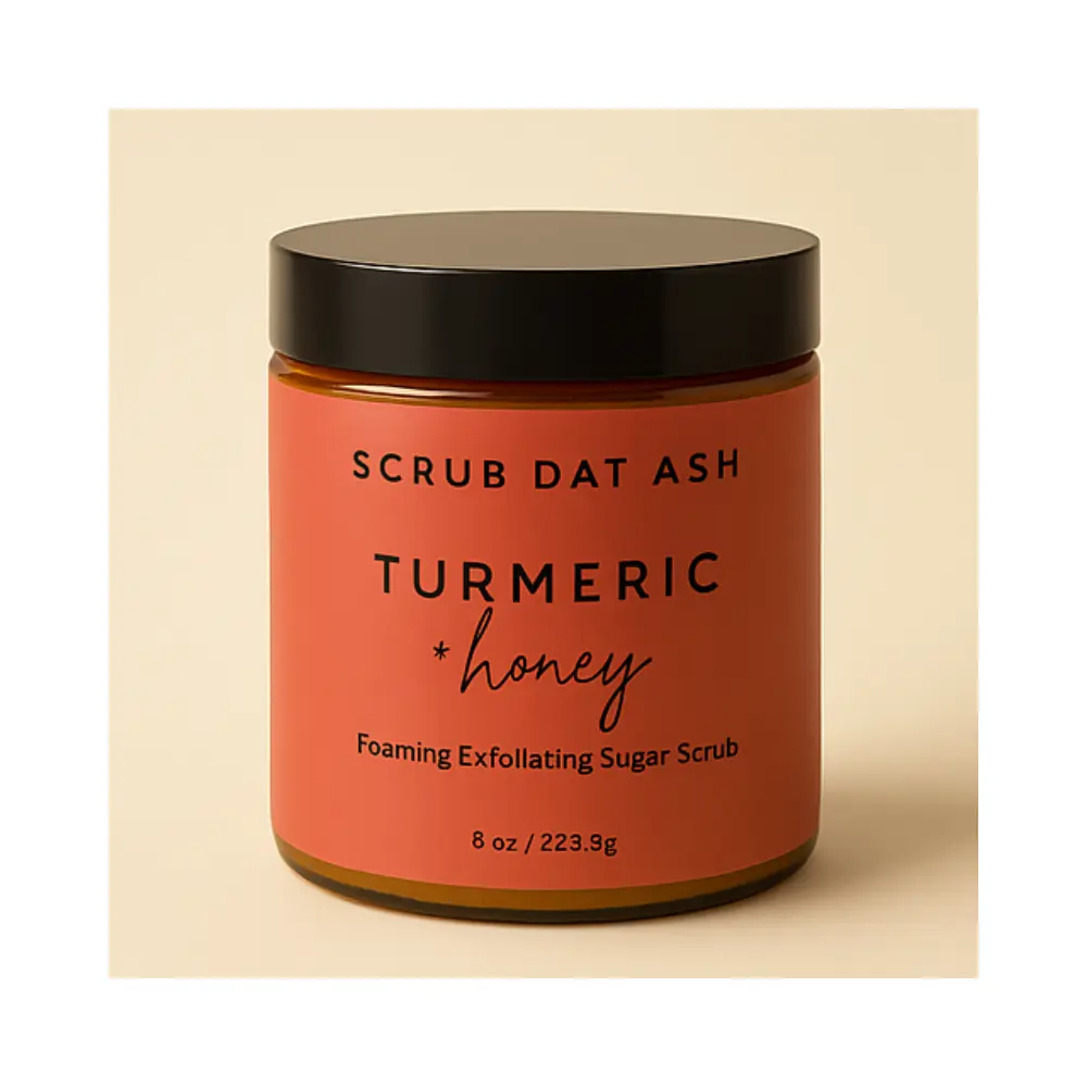 TURMERIC & HONEY SUGAR SCRUB - Gentle Body Care for Sensitive Skin