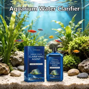 Aquarium Water Clarifier, Fish Tank Cleaner, Algae Remover, Clear Water Treatment, Essential Aquarium Supplies, Easy to Use