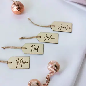 Christmas laser engraved christmas tags