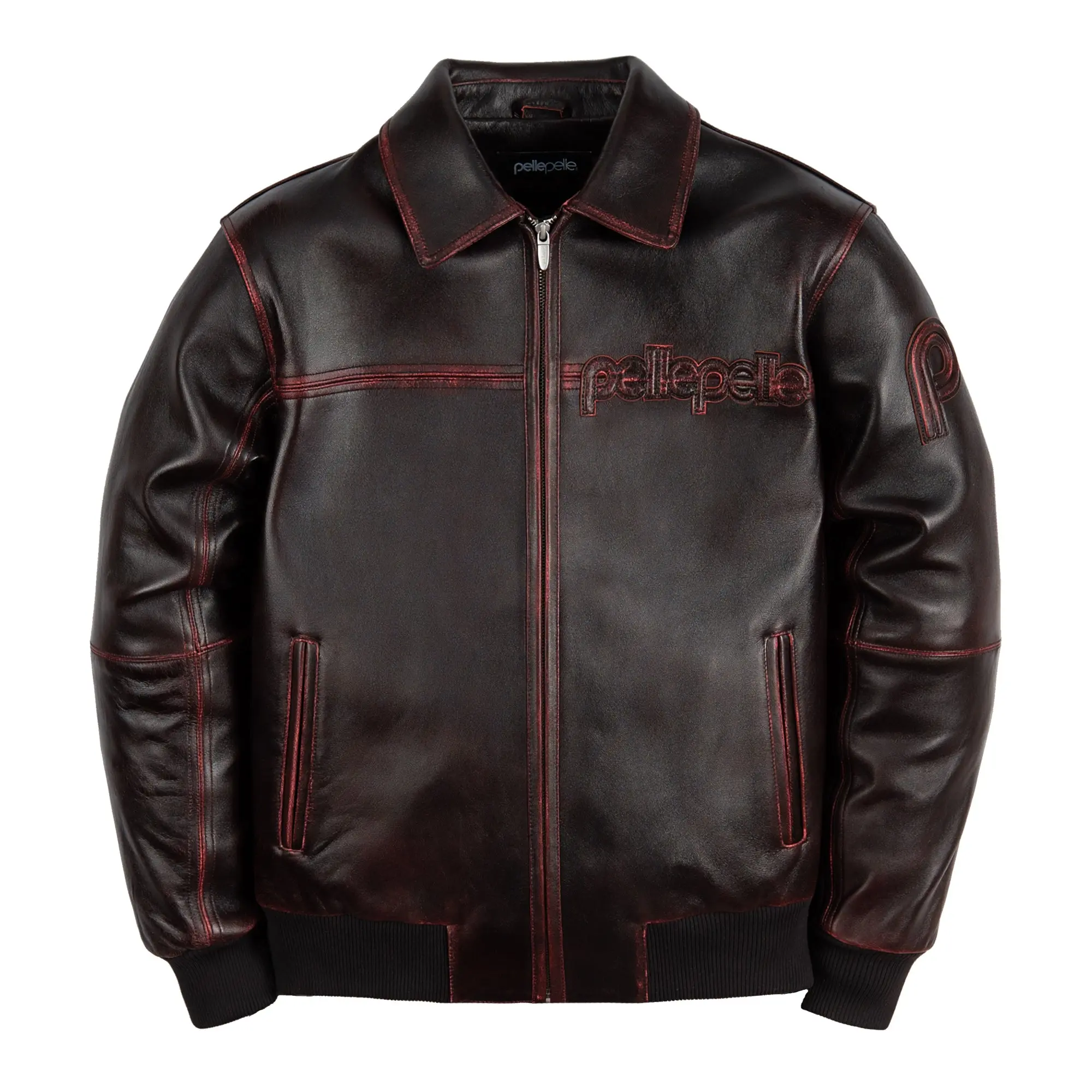 Pelle Pelle basic corded leather jacket
