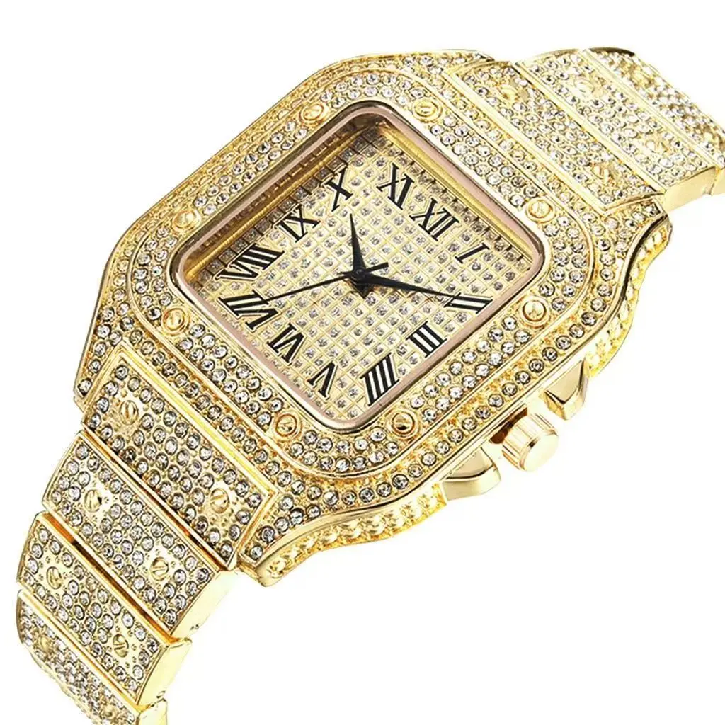 Gold sparkling dial watch Gold sparkling dial watch