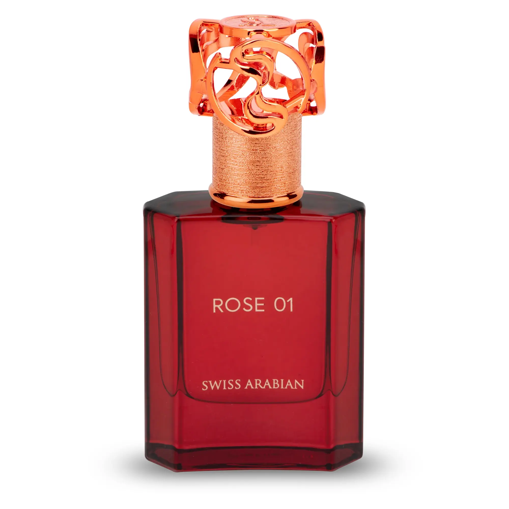 Swiss Arabian Rose 01 Eau de Parfum – Luxury Dubai Fragrance for Men & Women, Rose, Floral & Fruity Notes Fragrance Family - 50ml/1.7oz - Long Lasting Addictive Aroma