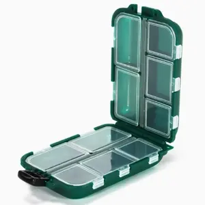 10 Compartment Pill Organizer, Portable Pill Storage Box, Pill Organizer for Home Office Travel, Home Organizer for Pill, Medicine, Vitamin, Healthcare, Supplement Organizer