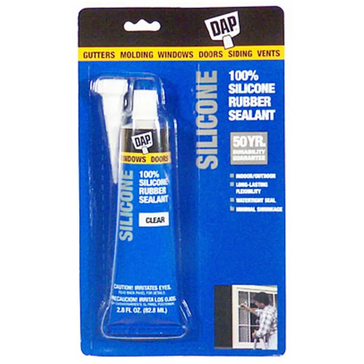 Dap Dow Corning 00684 Silicone Rubber Sealant, Invisible Waterproof Sealant for Home Improvement, Building Water Sealing Needs