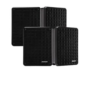 KICKER KB6 Indoor Outdoor Patio Speaker Bundle in Black 4 Speakers Total Audio Stereo