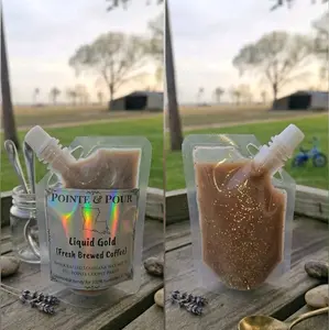 Pointe & Pour Liquid Gold (Fresh Brewed Coffee)Squeezable Wax Melt for Relaxation and Aromatherapy