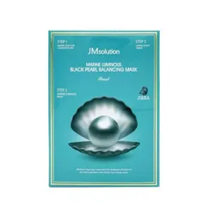 JM Solution Marine Luminous Black Pearl Balancing Mask | 10pcs Facial Moisture