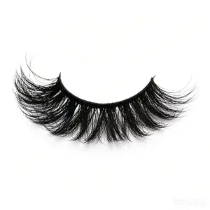 7 Pairs Full False Lashes 20mm Fluffy Faux Mink Lashes Cat Eye Look Tail Elongated Eyelashes