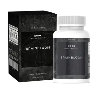 Nook Brainbloom - Focus - Energy - Dietary Supplement 60 Capsules Edible Healthcare Fitness