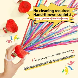 Easy-to-clean, eco-friendly colorful ribbon streamers for a festive atmosphere — large capacity, 10-pack | A party vibe booster for holidays — one-click “scene-stealer” effect at birthdays and parties; effortless holiday decorations that instantly make an
