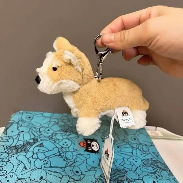 Jellycat Betty the Corgi Plush Bag Charm – An adorable collectible dog design...