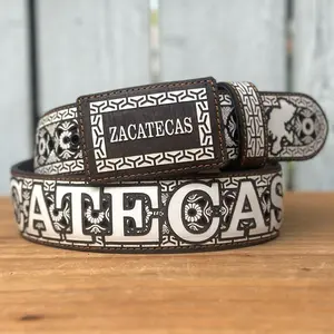 Zacatecas Laser Cut Personalized Western Belt | Made in Mexico