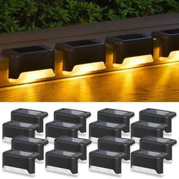 20-Pack Waterproof Solar LED Outdoor Lights - Solar Deck, Step, Pool Lights for Stairs, Patio, Fence - Home Improvement Outdoor Lighting Essentials solar outdoor lights