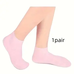 Aloe Vera Silicone Socks for Women, Moisturizing Gel Socks for Foot Spa Care, Repair Dry Feet and Cracked Heels, Softening Rough Skin, Light, Gentle