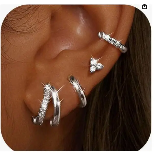 Steel colored three petal flower single