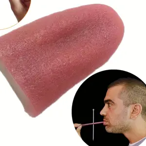 Funny Prank Tongue Party Prop, Realistic Fake Tongue for Costume Parties, Surprise Gift, Hand Washable, Perfect for Makeup and Dance Events