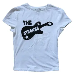 The Strokes band Baby Tee, Women Y2k Tops, Woman Clothes Women's Cropped Girl Baby Tee, Summer Outfit, Downtown Girl Baby Tee, Gift For Her, Outfits