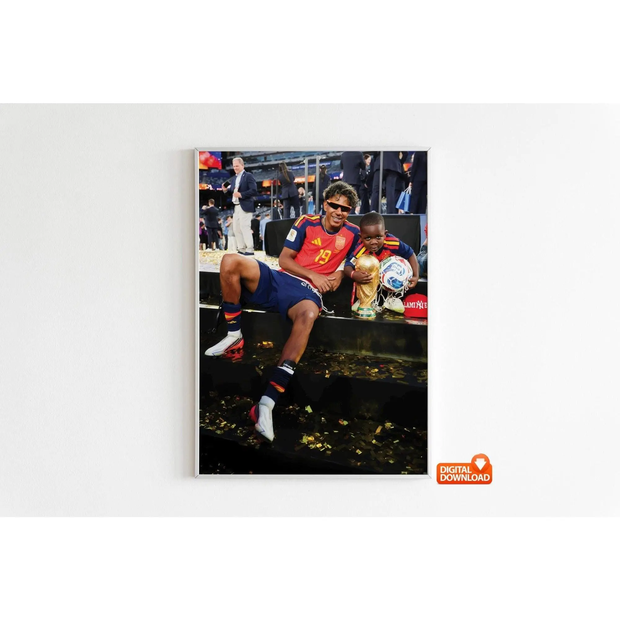 Lamine Yamal Poster, Signed Football Poster ( Unframed - Print Only )