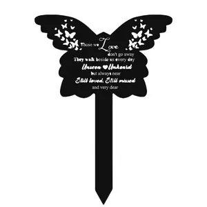 Acrylic Pet Memorial Grave Marker for Remembrance Garden Decorations and Graveyards