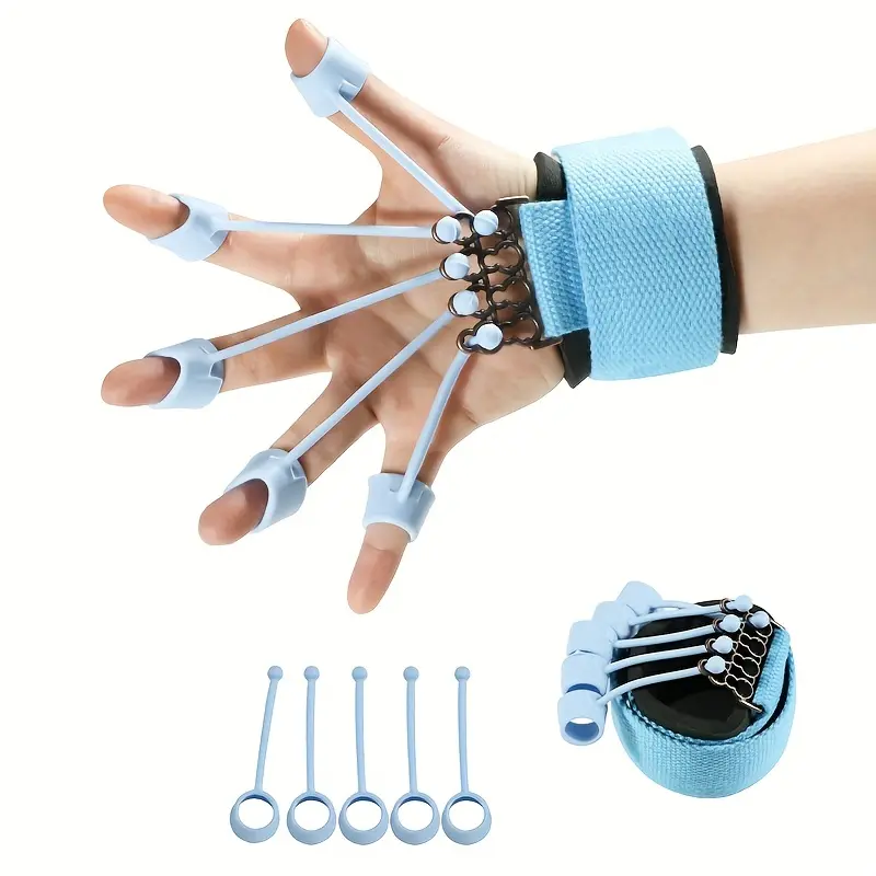 Adjustable Resistance Finger Trainer 20-60LB | Ergonomic Hand & Wrist Strengthener for Sports Daily Use | Silicone Grip Enhancer Boost Grip Flexibility