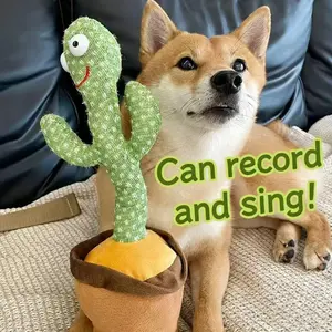 Dancing Cactus Pet Toy, Talks, Imitates Singing, Repeats What You Say, Includes 120 Songs, Valentine's Day Gift