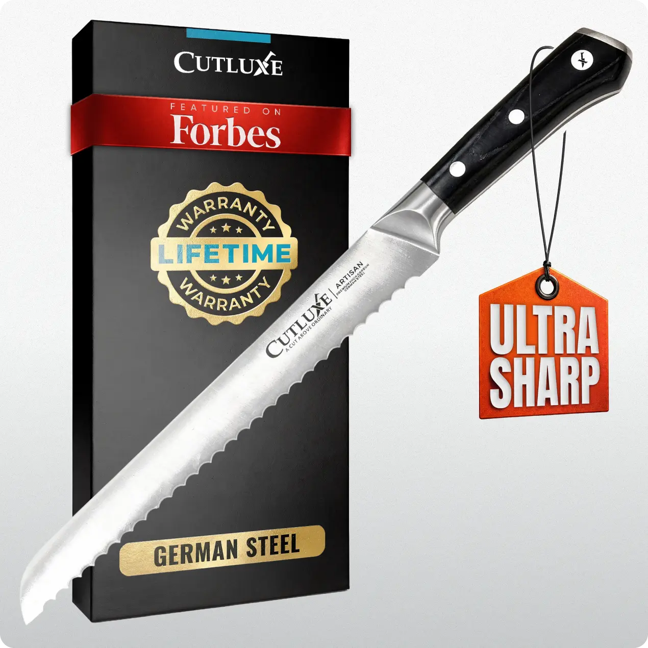 Cutluxe 10″ Bread Knife