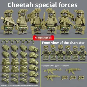 World War Ii Interactive Building Blocks, Dolls, Plush Toys, Mini Dolls, Toys, Cartoon Characters, Fun Educational Playset