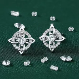 【PANG Jewelry】Witches Knot Earring Hecate Goddess of Witches with Celtic Knot Design Earring Goddess Jewlery Tetragrammaton Collar De Amuleto De Proteción Pendientes Copper with Aritificial Gemstone Cubic Zirconia Fashion Jewelry Accessories Gift for Wome