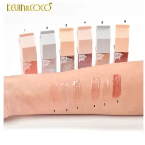 Keuin&Coco Velvet Milk Diamond Cream Lip Gloss - Soft Peachy Shades for Smooth Hydrated Lips Glossy
