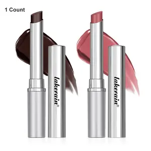 Long-lasting Lipstick, 1 Count Moisturizing Lip Care with Natural Sheer Glossy Color, Lightweight & Portable 2-in-1 Hydrating Balm & Subtle Lipstick, Gloss