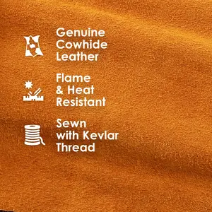 Houseables Leather Apron, Welding Apron, For Men, Blacksmith, Work Bib, Heat Resistant, Welder Gear, Forging, Woodworking, Wood, Metal Working, Blacksmithing, Shop Clothing, Flame Resistant, 24” x 42”