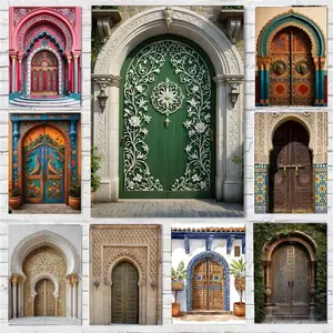 Morocco Door Arabic Poster Wall art print art suitable for living room bedroom bar parlor home decoration gift  Custom Photo Poster  Personalized Wall Art
